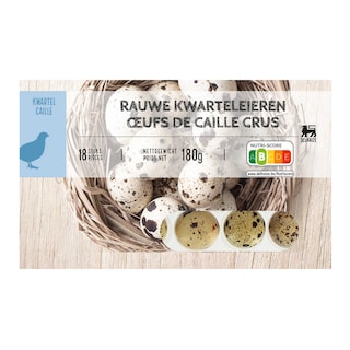 Delhaize | oeufs | Cailles | Cru 240 gr