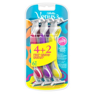 Gillette Venus | Rasoirs | Jetables | 4+2 | Femmes 