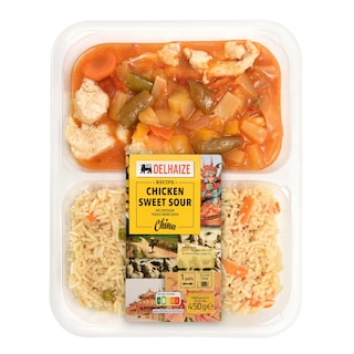 Delhaize | Poulet | Aigre doux | Riz 