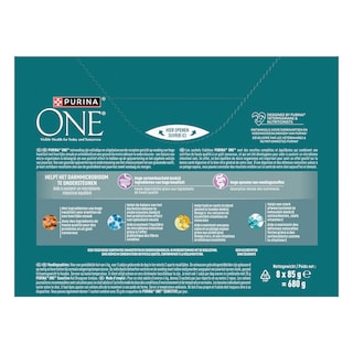 Purina ONE | Sensitive | Kattenvoeding | Adult | Pâté | Kip 