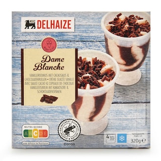Delhaize | Crème glacée | Dame blanche 