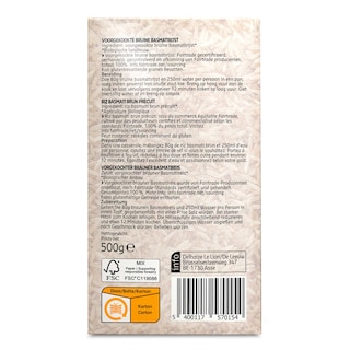 Delhaize | Basmati | Volkoren | Rijst | Bio 