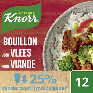 Knorr | Bouillon | Viande | Moins sel 109 gr