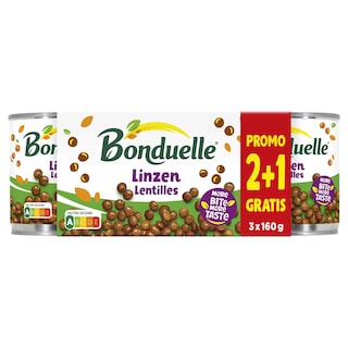 Bonduelle | Lentilles | 2+1 