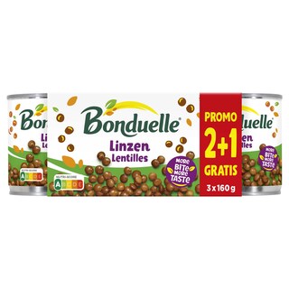Bonduelle | Lentilles | 2+1 