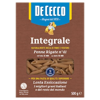 De Cecco | Pâtes | Penne | Rigate | Complet 500 gr