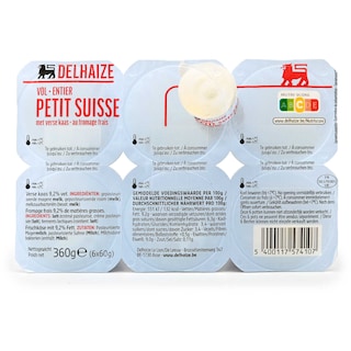 Delhaize | Kaas | Petit suisse | 40 % v.g. 