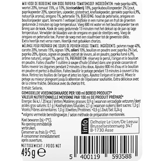 Delhaize | Potage Poivron tomates 