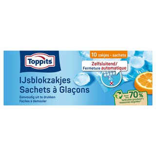Toppits | Zakken voor 20 ijsblokjes 10 st