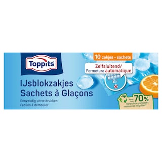 Toppits | Zakken voor 20 ijsblokjes 