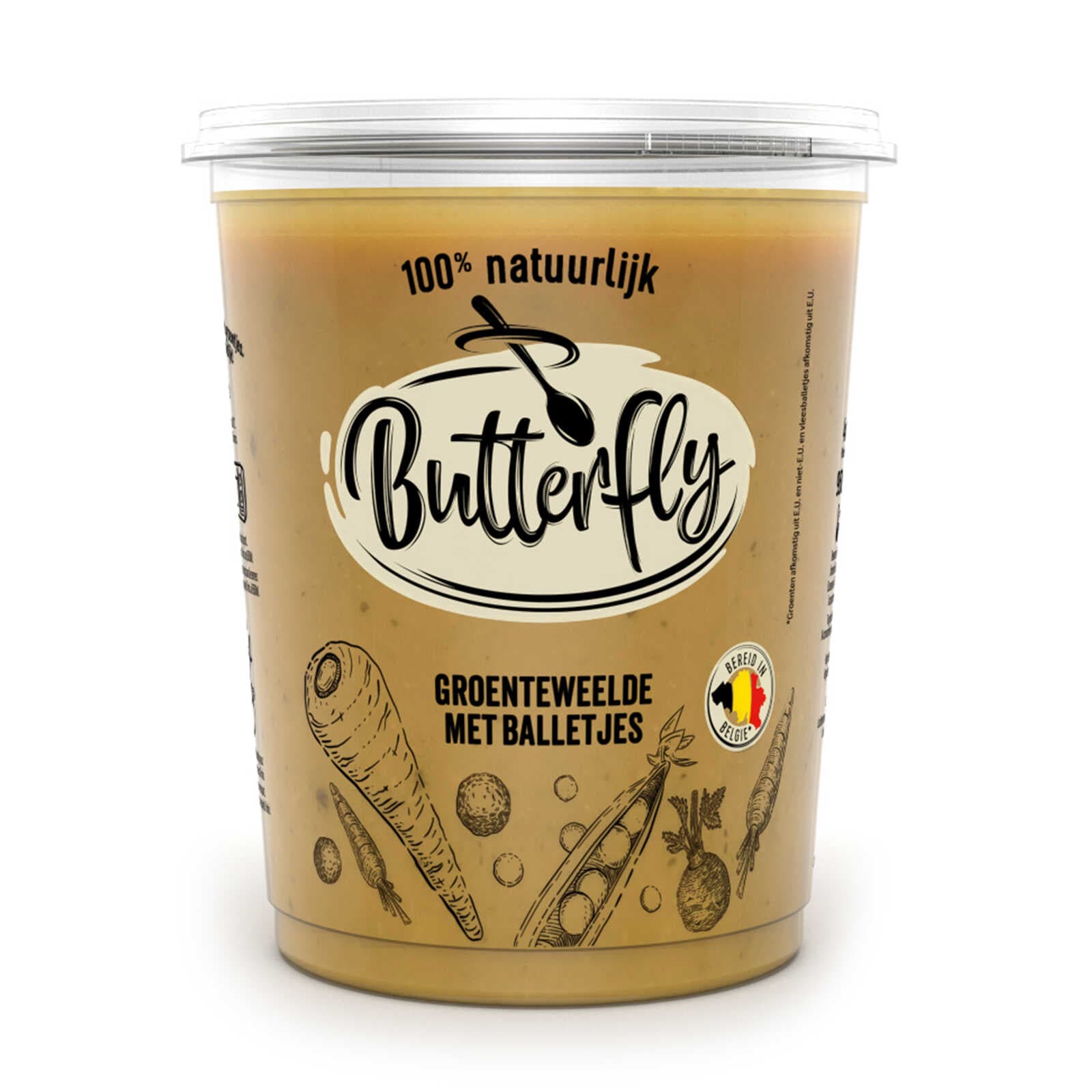 Butterfly soep | Groenteweelde | Balletjes