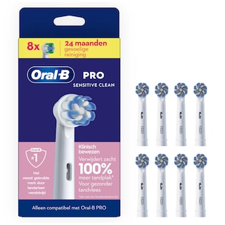 Oral-B | 8 opzetborstels | Sensitive clean 