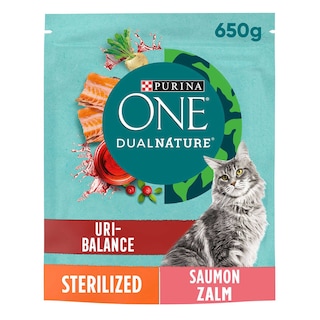 Purina ONE | Dual Nature | Kattenvoeding | Sterilised | Brokjes 650 gr