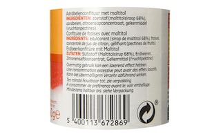 Delhaize | Confituur | Aardbei | Maltitol 