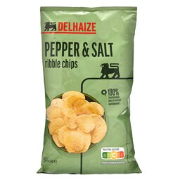Delhaize | Chips | Ribbled | Peper-Zout 