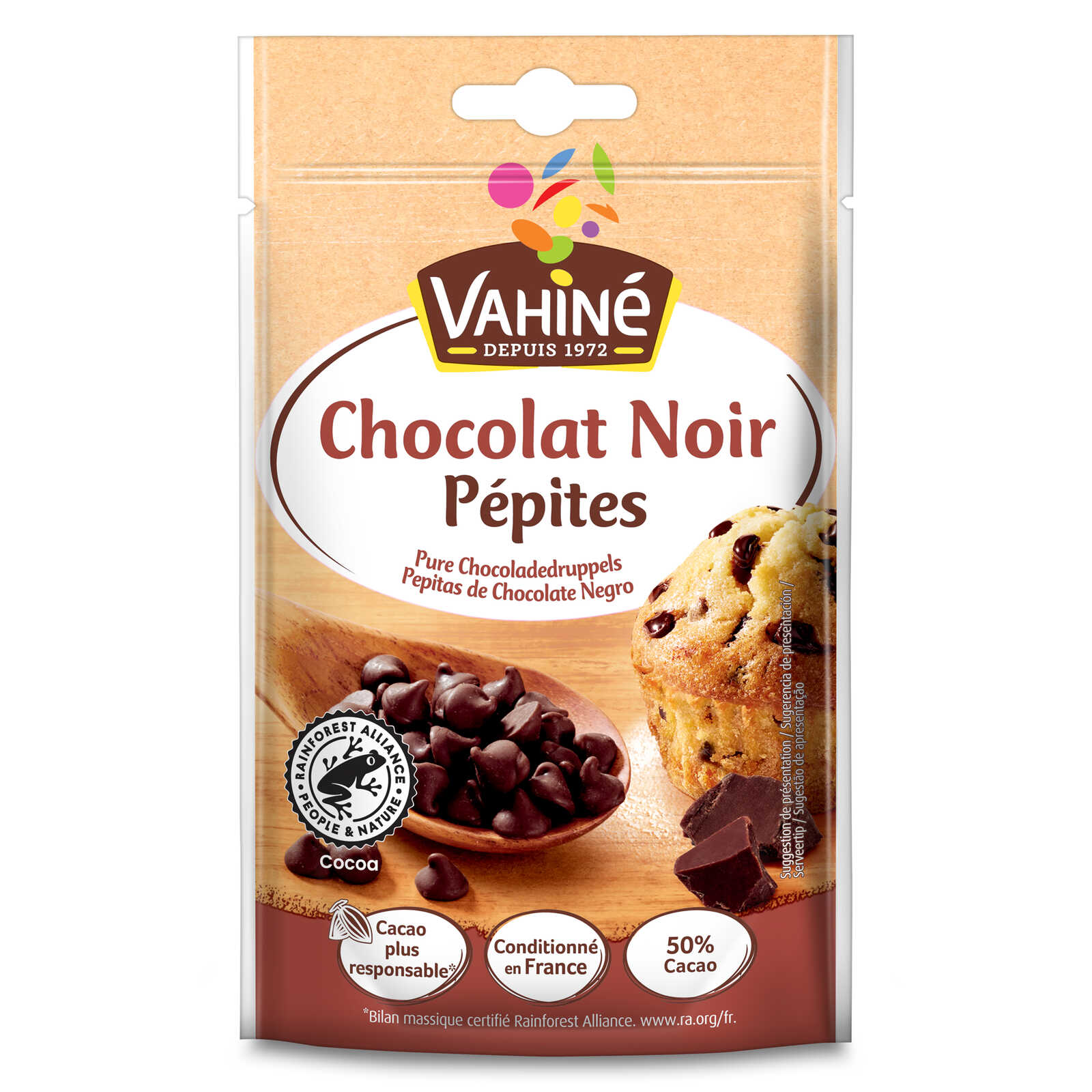 Vahiné Chocolade | Klompjes | Zwart
