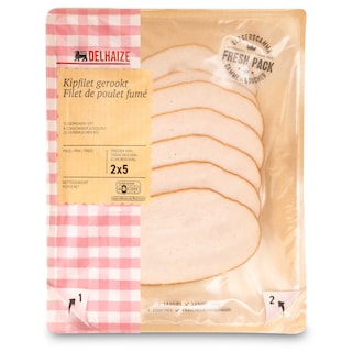 Delhaize | Filet de poulet fumé 