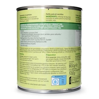 Delhaize | Erwten - Wortelen 