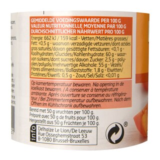 Delhaize | Confituur | Abrikozen | Maltitol 