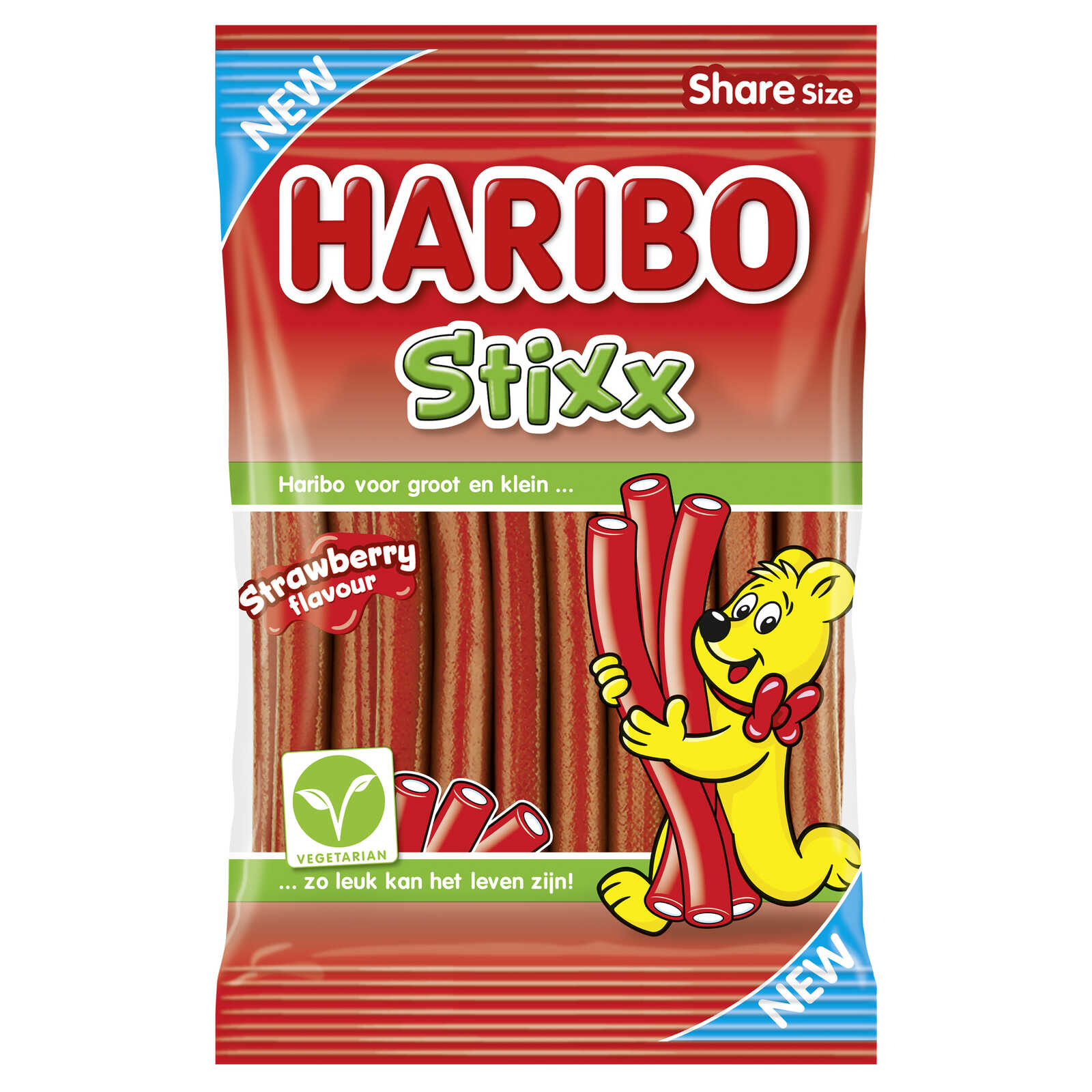Haribo Snoepjes | Stokje | Aardbei