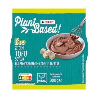 Delhaize | Plant-Based | Tofu | Zijde | Vegan | Bio 300 gr
