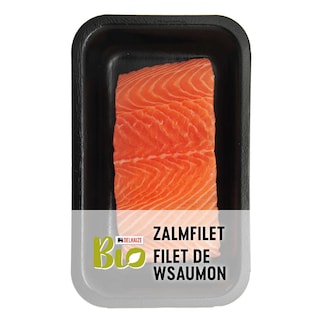 Delhaize | Bio | Zalm | Atlantisch | Zonder vel | Bio 