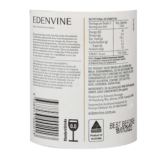 Edenvine | 0 % | vin sans alcool | Chardonnay | Blanc 