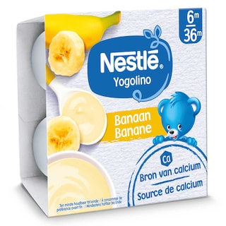 Nestlé | Yogolino | Laitage | Banane | 6 mois 4 x 100 gr