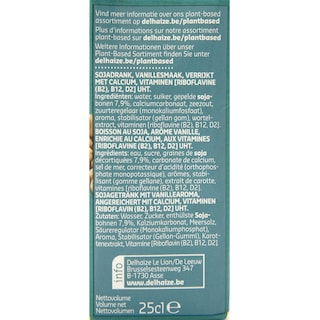 Delhaize | Plant-Based | Soya | Boisson | Vanille 