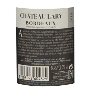 France - Frankrijk | Bordeaux - Bordeaux AC | Château Lary 2015 