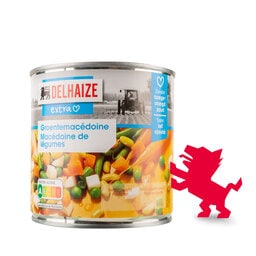 Delhaize | Groenten | Macédoine | Zonder zout | Blik 