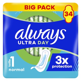 Always | Ultra | Serviettes Hygiéniques | Ultra normal | Pro 34 pc