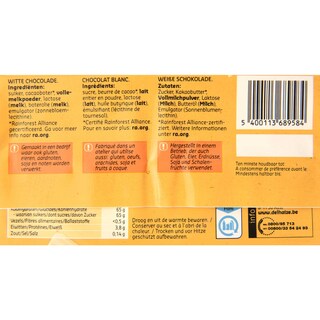 Delhaize | Chocolat | Blanc 100 gr