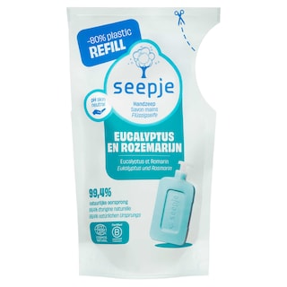 Seepje | Handzeep | Euca Rozemarijn | Navuling | Eco 