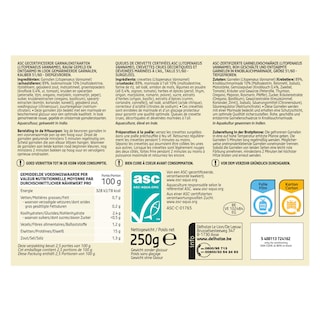 Delhaize | Cassolette scampi | Ail 