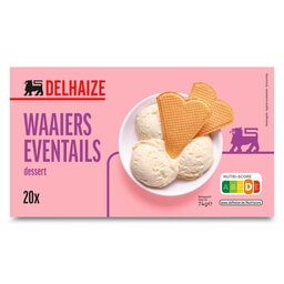 Delhaize | Biscuits | Glace | Eventails | Dessert 