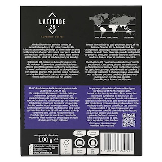 Latitude 28 | Café | Colombie | Caps | Fairtrade 