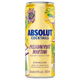 Absolut | Canette | Vodka | Fruit Passion/Martini 25 cl