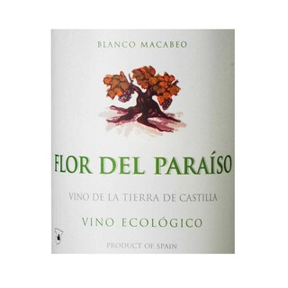 Espange-Spanje | CASTILLA LA MANCHA | Flor de Paraiso | 75CL | Bio | 2019 | Witte wijn 