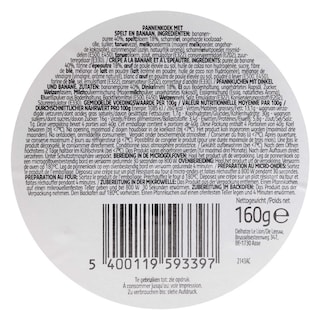 Delhaize | Pancakes | Banaan | Spelt 160 gr