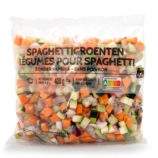 Delhaize | Spaghettigroenten | Zonder paprika 400 gr