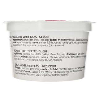 Delhaize | Fromage frais fouetté | Sucré 150 gr