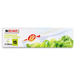Delhaize | Vershoudzakjes | Zip | 3L | 15st 