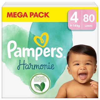 Pampers | Harmonie | Luiers | Maat 4 | Mega pack 