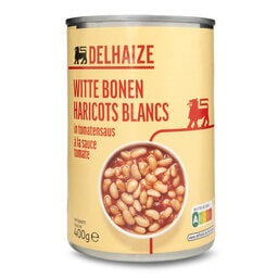 Delhaize | Haricots | Blancs | Sauce tomate 400 gr