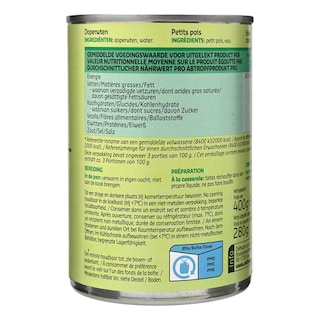 Delhaize | Petits pois | Sans sel ajouté 