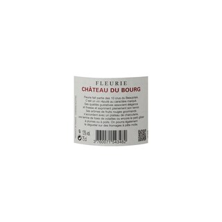 FR BOURGOGNE CRU DU BEAUJOLAIS | Bourgogne - Cru du Beaujolais | Fleurie Château du Bourg 2014 Rouge 