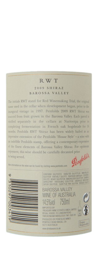 Australia - South Eastern | PENFOLDS | RWT 2009 Rood 
