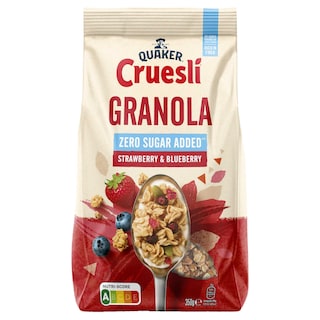 Quaker | Cruesli | Céréales | Granola | Fraise-myrtille 