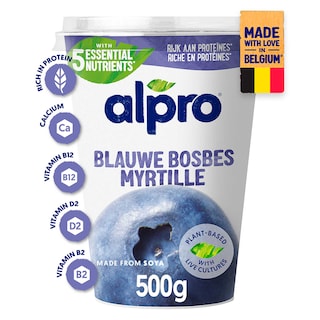 Alpro | Blauwe bosbes | Plantaardig alternatief voor yoghurt 